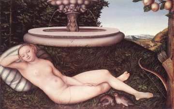 Desnudo Painting - La ninfa de la fuente Lucas Cranach el Viejo desnudo